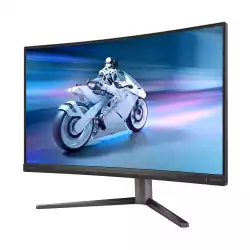 Монитор Philips 27M2C5200W/00, 27" Evnia curved gaming monitor, Fast VA panel, 16:9, FHD 1920x1080, 300cd/m2, 4000:1, 280Hz, 0.3ms, HDR 10, Adaptive Sync, Low Input Lag, sRGB, Flicker-free, 2x HDMI, DisplayPort, Audio Out, HAS, Swivel, Tilt, VESA 100, Black