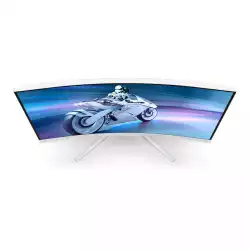 Монитор Philips 27M2C5201L/00, 27", EVNIA curved gaming monitor, Fast VA panel, AG, 16:9, FHD 1920x1080, 300cd/m2, 3000:1, 180Hz, 0.5ms, HDR 10, Adaptive Sync, Flicker Free, 2x HDMI, DisplayPort, Audio Out, Tilt, Ambiglow, VESA 100, White