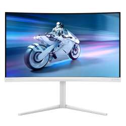 Монитор Philips 27M2C5501/00, 27", Evnia curved gaming monitor, Fast VA panel, AG, 16:9, QHD 2560x1440, 300cd/m2, 5000:1, 180Hz, 0.5ms, HDR 10, Adaptive Sync, Flicker Free, 2x HDMI, DisplayPort, Audio Out, HAS, Swivel, Tilt, Ambiglow, VESA 100, White
