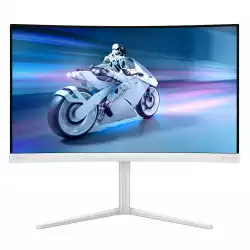 Монитор Philips 27M2C5501/00, 27", Evnia curved gaming monitor, Fast VA panel, AG, 16:9, QHD 2560x1440, 300cd/m2, 5000:1, 180Hz, 0.5ms, HDR 10, Adaptive Sync, Flicker Free, 2x HDMI, DisplayPort, Audio Out, HAS, Swivel, Tilt, Ambiglow, VESA 100, White