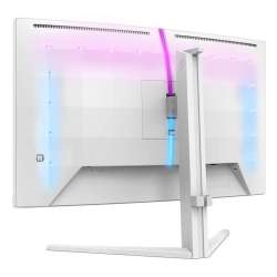 Монитор Philips 27M2C5501/00, 27", Evnia curved gaming monitor, Fast VA panel, AG, 16:9, QHD 2560x1440, 300cd/m2, 5000:1, 180Hz, 0.5ms, HDR 10, Adaptive Sync, Flicker Free, 2x HDMI, DisplayPort, Audio Out, HAS, Swivel, Tilt, Ambiglow, VESA 100, White