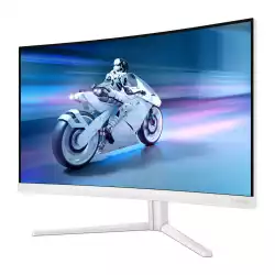 Монитор Philips 27M2C5501/00, 27", Evnia curved gaming monitor, Fast VA panel, AG, 16:9, QHD 2560x1440, 300cd/m2, 5000:1, 180Hz, 0.5ms, HDR 10, Adaptive Sync, Flicker Free, 2x HDMI, DisplayPort, Audio Out, HAS, Swivel, Tilt, Ambiglow, VESA 100, White