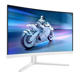 Монитор Philips 27M2C5501/00, 27", Evnia curved gaming monitor, Fast VA panel, AG, 16:9, QHD 2560x1440, 300cd/m2, 5000:1, 180Hz, 0.5ms, HDR 10, Adaptive Sync, Flicker Free, 2x HDMI, DisplayPort, Audio Out, HAS, Swivel, Tilt, Ambiglow, VESA 100, White