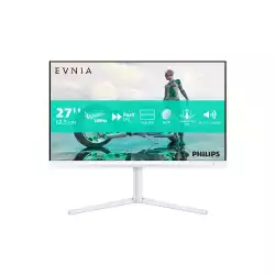 Монитор Philips 27M2N3201A/00, 27", EVNIA gaming monitor, IPS panel, AG, 16:9, FHD 1920 x 1080, 300cd/m2, 1100:1, 0.5ms, 180Hz, Flicker-free, Low Input Lag, Adaptive sync, HDR10, 2x HDMI, DP, Audio Out, HAS, Swivel, Tilt, Pivot, Speakers, VESA100, White