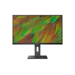 Монитор Philips 32B1N3800/00, 31.5" VA WLED panel, AG, 16:9, 4K UHD 3840x2160, 350cd/m2, 3500:1, 4ms, 60Hz, sRGB, Flicker-free, SmartImage, EasyRead, HDMI, DisplayPort, HBR 3, 4x USB, Audio out, Speakers, HAS, Swivel, Tilt, Pivot, VESA 100, Black