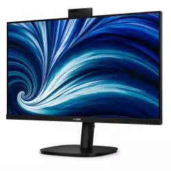 Монитор Philips 32B2U3601H/00, 31.5" IPS WLED panel, AG, 16:9, 2K QHD 2560x1440, 350cd/m2, 1000:1, 4ms, 100Hz, SoftBlue, SmartImage, Adaptive Sync, USB-C, HDMI, DisplayPort, 4x USB, LAN, HBR3, DP out, Speakers, HAS, Swivel, Tilt, Pivot, Windows Hello Web Cam, VESA 100, Black