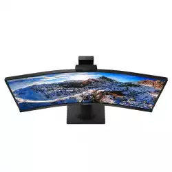 Монитор Philips 346P1CRH/00 34 inch WLED, VA Panel, 1500R Curved, 4ms, 3440x1440, 100Hz, 3000:1, 500 cd/m2, HDMI, Displayport, USB-C 3.2 Gen 2, 4xUSB 3.2, Speakers, Swivel, Height Adj., VESA, DisplayHDR 400, KVM, Build-in-Webcam