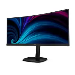 Монитор Philips 34B2U3600C/00, 34" VA Curved panel, AG, 21:9, WQHD 3440x1440, 300cd/m2, 3500:1, 4ms, 120Hz, KVM, sRGB , SoftBlue, Flicker-Free, Adaptive sync, HDMI, DP, USB-C, 4x USB, LAN, HBR3, Speakers, HAS, Swivel, Tilt, VESA 100, Black