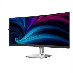 Монитор Philips 34B2U5600C/00, 34" VA Curved panel, AG, 21:9, WQHD 3440x1440, 300cd/m2, 4000:1, 4ms, 60Hz, sRGB, KVM, sRGB , SmartContrast, Flicker-Free, Adaptive sync, 2x HDMI, DP, 2x USB-C, 4x USB, LAN, HBR3, Speakers, HAS, Swivel, Tilt, VESA 100, Black/Grey