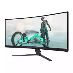Монитор Philips 34M2C3500L/00, 34", Evnia curved gaming monitor, Fast VA panel, 21:9, AG, WQHD 3440x1440, 300cd/m2, 4000:1, 0.5ms, 180Hz, Adobe RGB, sRGB, DCI-P3, HDR 10, Adaptive sync, Flicker-free, PIP / PBP, 2x HDMI, DisplayPort, Audio out, Tilt, VESA 100, Black