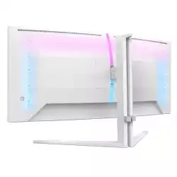 Монитор Philips 34M2C5501A/00, 34", Evnia curved gaming monitor, VA panel, 1500R, 21:9, WQHD 3440x1440, 300cd/m2, 4000:1, 180Hz, 0.5ms, HDR 400, AMD FreeSync, Flicker-free, Low Input Lag, 2x HDMI, DP, 3x USB, Audio out, Speakers, Ambiglow, HAS, Swivel, Tilt, VESA 100, White