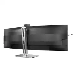 Монитор Philips 49B2U6900CH/00, 48.8", Curved monitor, VA W-LED panel, 32:9, AG, DQHD 5120x1440, 450cd/m2, 3000:1, 80M:1, 75Hz, 4ms, HDR 400, sRGB, Flicker- free, Low Blue Mode, 2x HDMI, DP, 2x USB-C, HBR3, 4x USB, LAN, Speakers, Web Cam, HAS, Swivel, Tilt, VESA 100, Black