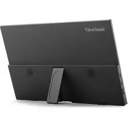 Монитор ViewSonic VA1650, 16" Lightweight portable monitor, IPS panel, FHD 1920x1080, AG, 250cd/m2, 1000:1, 60Hz, 7ms, HDMI, USB-C, Audio out, 65W PD, Speakers, Tilt, VESA 75, Black