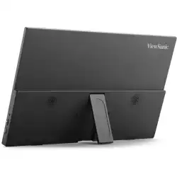 Монитор ViewSonic VA1650, 16" Lightweight portable monitor, IPS panel, FHD 1920x1080, AG, 250cd/m2, 1000:1, 60Hz, 7ms, HDMI, USB-C, Audio out, 65W PD, Speakers, Tilt, VESA 75, Black