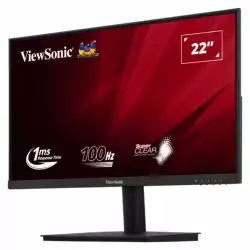 Монитор ViewSonic VA220-H, 21.5", VA panel, FHD 1920 x1080, Anti-Glare, 16:9, 250cd/m2, 4000:1, 1ms, 100Hz, Flicker-Free, Blue Light Filter, VGA, HDMI, Tilt, VESA 75, Black