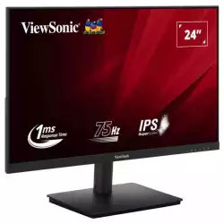 Monitor ViewSonic VA240-H-2, 23.8", Super Clear IPS panel, 16:9, AG, FHD 1920x1080, 250cd/m2, 1000:1, 75Hz, 1ms, Flicker-Free, Low Blue Light, VRR technology, VGA, HDMI, DC Socket, Tilt, ViewMode, VESA 75, Black