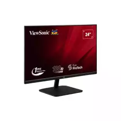Монитор ViewSonic VA2432-H-2, 23.8" Super Clear IPS panel, 16:9, AG, FHD 1920x1080, 250cd/m2, 1300:1, 100Hz, 1ms, Flicker-Free, Low Blue Light, sRGB, VGA, HDMI, DC Socket, Tilt, VESA 75, Black