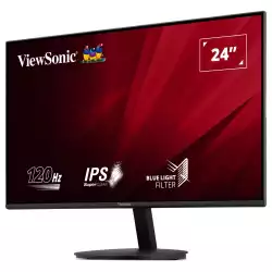 Монитор ViewSonic VA24E1-H, 23.8", IPS panel, 16:9, AG, FHD 1920x1080, 250cd/m2, 1500:1, 120Hz, 5ms, Low Blue Light, VGA, HDMI, DC Socket, Tilt, Eco Mode, VESA 75, Black
