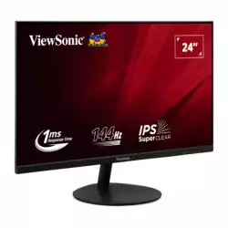 Монитор ViewSonic VA24E2-H, 23.8 inch, IPS panel, 16:9, AG, FHD 1920x1080, 250cd/m2, 1000:1, 144Hz, 1ms, Low Blue Light, Flicker-Free, VGA, HDMI, DC Socket, Tilt, Eco Mode, VESA 75, Black                          