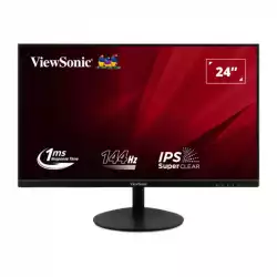 Монитор ViewSonic VA24E2-H, 23.8 inch, IPS panel, 16:9, AG, FHD 1920x1080, 250cd/m2, 1000:1, 144Hz, 1ms, Low Blue Light, Flicker-Free, VGA, HDMI, DC Socket, Tilt, Eco Mode, VESA 75, Black