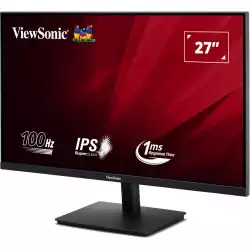 Монитор ViewSonic VA270-H-2, 27", SuperClear IPS panel, AG, FHD 1920x1080, 300cd/m2, 1000:1, 100Hz, 1ms, 50M:1, sRGB, Flicker-Free, Low Blue Light, VRR technology, VGA, HDMI, DC Socket, Tilt, VESA 100, Black