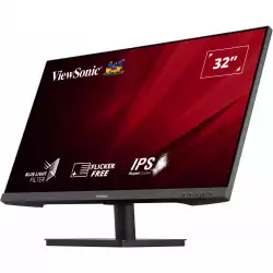 Монитор ViewSonic VA3209-2K-MHD 31.5", IPS Panel, AntiGlare, 16:9, 2560 x 1440 QHD, 250 cd/m2, 75Hz, 1200:1, 50M:1, 4ms, Adaptive Sync, Blue Light Filter, Flicker-Free, 2xHDMI, DisplayPort, DC Socket, Speakers, Tilt, Kensington Lock, VESA 100, Black