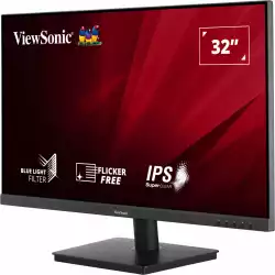 Монитор ViewSonic VA3209-MH 31.5", IPS Panel, AntiGlare, 16:9, 1980 x 1080 FHD, 250 cd/m2, 75Hz, 1200:1, 50M:1, 4ms, Adaptive Sync, Blue Light Filter, Flicker-Free, VGA, HDMI, DC Socket, Speakers, Tilt, Kensington Lock, VESA 100, Black
