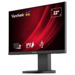 Монитор ViewSonic VG2208A, 21.5" Super Clear IPS panel, 16:9, AG, FHD 1920x1080, 250cd/m2, 1000:1, 5ms, 100Hz, sRGB, VRR, Flicker Free, HDMI, DisplayPort, 2x USB, Audio Out, Speakers, HAS, Swivel, Tilt, Pivot, VESA 100, Black