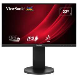 Монитор ViewSonic VG2208A, 21.5" Super Clear IPS panel, 16:9, AG, FHD 1920x1080, 250cd/m2, 1000:1, 5ms, 100Hz, sRGB, VRR, Flicker Free, HDMI, DisplayPort, 2x USB, Audio Out, Speakers, HAS, Swivel, Tilt, Pivot, VESA 100, Black