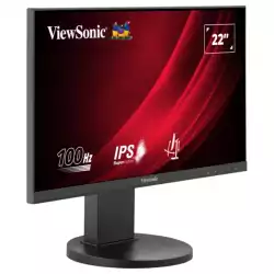 Монитор ViewSonic VG2208A-HD, 21.5" Super Clear IPS panel, 16:9, AG, FHD 1920x1080, 250cd/m2, 1000:1, 5ms, 100Hz, sRGB, VRR, Flicker Free, VGA, HDMI, DisplayPort, Audio Out, HAS, Swivel, Tilt, Pivot, VESA 100, Black