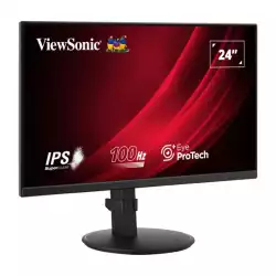 Монитор ViewSonic VG2408A, 23.8", IPS panel, 16:9, AG, FHD 1920x1080, 250cd/m2, 1300:1, 100Hz, 5ms, Eye ProTech+, Flicker- Free, VGA, HDMI, DP, Audio out, Speakers, HAS, Swivel, Tilt, Pivot, VESA 100, Black