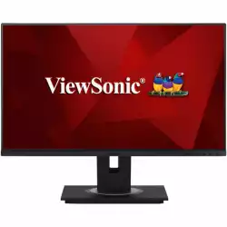 Монитор ViewSonic VG2448A-2 23.8 inch IPS Panel, 1920x1080, 250cd/m2, 5ms, 1000:1, AG, VGA, HDMI 1.4, Displayport, 4xUSB 3.2, Speakers, sRGB, VESA 100, Advanced Ergonomic Stand (-5/40 tilt), 3-side frameless design, Black