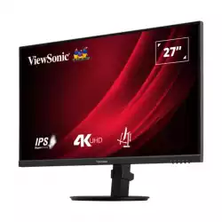 Монитор ViewSonic VG2708-4K, 27" IPS panel, Anti-Glare, 16:9, UHD 3840x2160, 360cd/m2, 1200:1, 60Hz, 4ms, HDR 10, Flicker-Free, Low Blue Light, 2x HDMI, DP, Audio out, HAS, Swivel, Tilt, Pivot, VESA 100, Black
