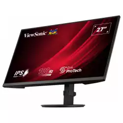 Монитор ViewSonic VG2708A-MHD, 27" IPS Panel, Anti-Glare, 16:9, FHD 1920x1080, 250cd/m2, 1300:1, 100Hz, 5ms, Flicker-Free, Eye ProTech+, VGA, HDMI, DP, Audio out, Speakers, HAS, Swivel, Tilt, Pivot, VESA 100, Black