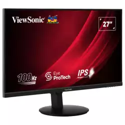 Монитор ViewSonic VG2709-2K-MHD-2, 27" SuperClear IPS panel, AG, 16:9, QHD 2560 x 1440, 350cd/m2, 1000:1, 100Hz, 4ms, VRR technology, Flicker-Free, Low Blue Light, 2x HDMI, DP, Audio out, Dual speakers, HAS, Swivel, Tilt, Pivot, VESA 100, Black"