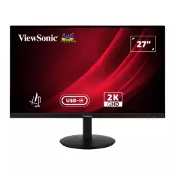 Монитор ViewSonic VG2709-2K-MHDU-2 27" SuperClear IPS panel, AG, 16:9, QHD 2560 x 1440, 350cd/m2, 1000:1, 100Hz, 4ms, HDR 10, VRR technology, Flicker-Free, Low Blue Light, HDMI, DP, USB-C, 2x USB, Audio out, Speakers, HAS, Swivel, Tilt, Pivot, VESA 100, Black