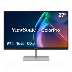 Монитор ViewSonic VP2766-2K, 27 inch IPS panel, AG, QHD 2560x1440, 350cd/m2, 1500:1, 120Hz, 5ms, HDR 10, sRGB, EBU, REC709, SMPTE-C, HDMI, USB-C, USB, Speakers, Pantone validated, Factory calibrated, HAS, Swivel, Tilt, Pivot, VESA, Black