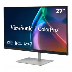 Монитор ViewSonic VP2766-2K, 27 inch IPS panel, AG, QHD 2560x1440, 350cd/m2, 1500:1, 120Hz, 5ms, HDR 10, sRGB, EBU, REC709, SMPTE-C, HDMI, USB-C, USB, Speakers, Pantone validated, Factory calibrated, HAS, Swivel, Tilt, Pivot, VESA, Black