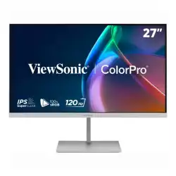 Монитор ViewSonic VP2766-2K-W, 27 inch IPS panel, AG, QHD 2560x1440, 350cd/m2, 1500:1, 120Hz, 5ms, HDR 10, sRGB, EBU, REC709, SMPTE-C, HDMI, USB-C, USB, USB-C out, Speakers, Pantone validated, Factory calibrated, HAS, Swivel, Tilt, Pivot, VESA, White