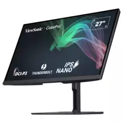 Монитор ViewSonic VP2776T-4K, 27", IPS panel, 4K UHD 3840x2160, AG, 400cd/m2, 2000:1, 5ms, 60Hz, sRGB, Adobe RGB, DCI- P3, REC709, SMPTE-C, Hardware calibration, Thunderbolt 4, TB 4 Out, 2x HDMI, DP, LAN, USB-C, 4x USB, Speakers, HAS, Swivel, Tilt, Pivot, VESA 100, Black