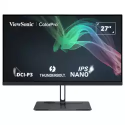 Монитор ViewSonic VP2776T-4K, 27", IPS panel, 4K UHD 3840x2160, AG, 400cd/m2, 2000:1, 5ms, 60Hz, sRGB, Adobe RGB, DCI- P3, REC709, SMPTE-C, Hardware calibration, Thunderbolt 4, TB 4 Out, 2x HDMI, DP, LAN, USB-C, 4x USB, Speakers, HAS, Swivel, Tilt, Pivot, VESA 100, Black