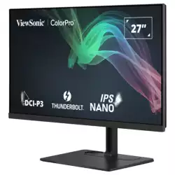 Монитор ViewSonic VP2776T-4K, 27", IPS panel, 4K UHD 3840x2160, AG, 400cd/m2, 2000:1, 5ms, 60Hz, sRGB, Adobe RGB, DCI- P3, REC709, SMPTE-C, Hardware calibration, Thunderbolt 4, TB 4 Out, 2x HDMI, DP, LAN, USB-C, 4x USB, Speakers, HAS, Swivel, Tilt, Pivot, VESA 100, Black