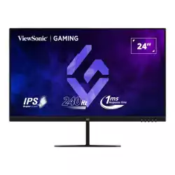 Монитор ViewSonic VX2479A-HD-PRO, 23.8", IPS panel, AG, 16:9, FHD 1920x1080, 250cd/m2, 1000:1, 240Hz, 1ms, HDR 10, Flicker-Free, Blue Light Filter, sRGB, AMD FreeSync, 2x HDMI, DisplayPort, Audio out, Tilt, VESA 100, Black