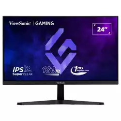 Монитор ViewSonic VX24G1-HD, 23.8" Gaming monitor, IPS panel, SuperClear, AG, FHD 1920x1080, 300cd/m2, 1000:1, 1ms, 180Hz, VRR, G-Sync compatible, 2x HDMI, DP, Audio out, Tilt, VESA 100, Black