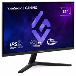 Монитор ViewSonic VX24G1-HD, 23.8" Gaming monitor, IPS panel, SuperClear, AG, FHD 1920x1080, 300cd/m2, 1000:1, 1ms, 180Hz, VRR, G-Sync compatible, 2x HDMI, DP, Audio out, Tilt, VESA 100, Black