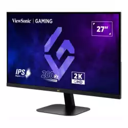 Монитор ViewSonic VX2757-2K-PRO, 27 inch, IPS panel, AG, QHD 2560x1440, 200Hz, 300cd/m2, 1000:1, 1ms, HDR 10, VRR, G-Sync compatible, Flicker-Free, 2x HDMI, DP, Audio Out, Tilt, VESA 75, Black