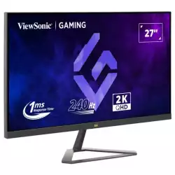 Монитор ViewSonic VX2758A-2K-PRO-3, 27", IPS panel, AG, 16:9, QHD 2560x1440, 240Hz, 300cd/m2, 1000:1, 1ms, HDR 10, AMD Free Sync, Flicker-Free, Low Blue Light, 2x HDMI, DP, Audio Out, Tilt, VESA 100, Black