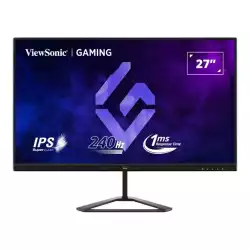 Монитор ViewSonic VX2779A-HD-PRO, 27", Gaming monitor, SuperClear IPS panel, 16:9, AG, FHD 1920x1080, HDR 10, 250cd/m2, 1000:1, 1ms, 240Hz, HDR10, FreeSync, 2x HDMI, DP, Audio Out, Tilt, VESA 100, Black
