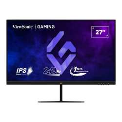 Монитор ViewSonic VX2779A-HD-PRO, 27", Gaming monitor, SuperClear IPS panel, 16:9, AG, FHD 1920x1080, HDR 10, 250cd/m2, 1000:1, 1ms, 240Hz, HDR10, FreeSync, 2x HDMI, DP, Audio Out, Tilt, VESA 100, Black