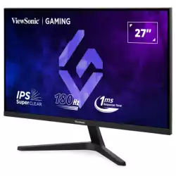 Монитор ViewSonic VX27G1-HD, 27"Gaming monitor, IPS panel, SuperClear, AG, FHD 1920x1080, 300cd/m2, 1000:1, 1ms, 180Hz, VRR, G-Sync compatible, HDR10, 2x HDMI, DP, Audio out, Tilt, VESA 100, Black